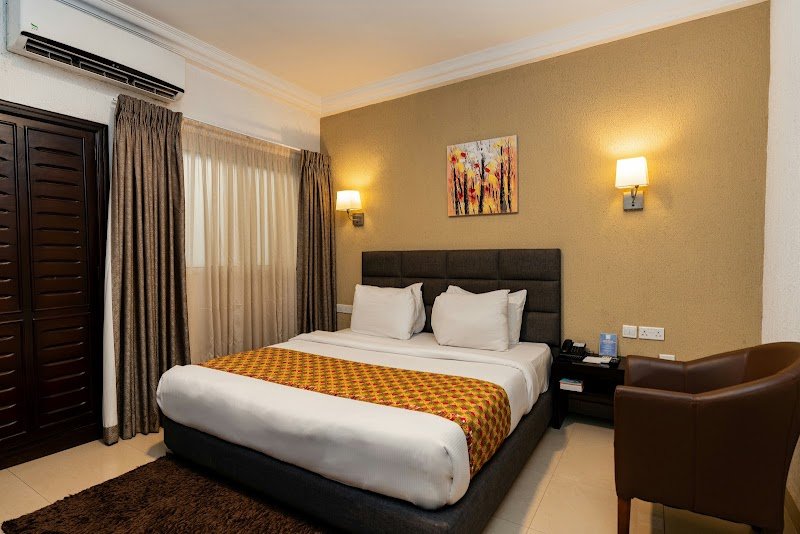 Exterior of Airport View Hotel in Accra, Ghana, near Kotoka International Airport