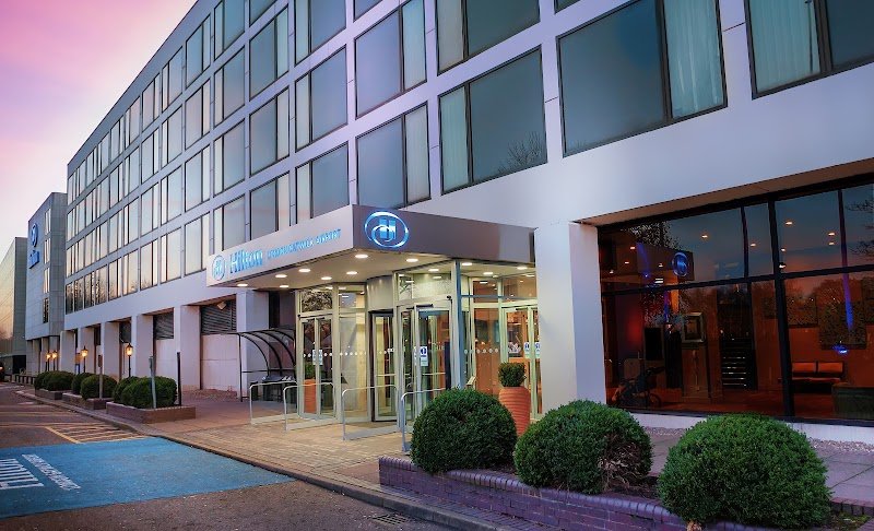 Hilton London Gatwick Airport exterior connected to South Terminal